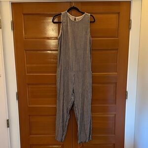 Ace & Jig Navy and White Striped Jumpsuit